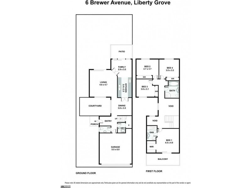 6 Brewer Avenue, Liberty Grove NSW 2138 Floorplan