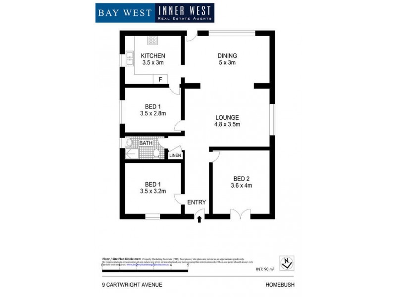 9 Cartwright Avenue, Homebush NSW 2140 Floorplan