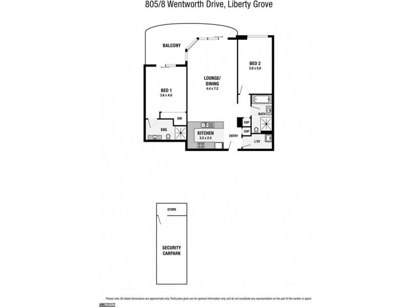 805/8 Wentworth Drive, Liberty Grove NSW 2138 Floorplan
