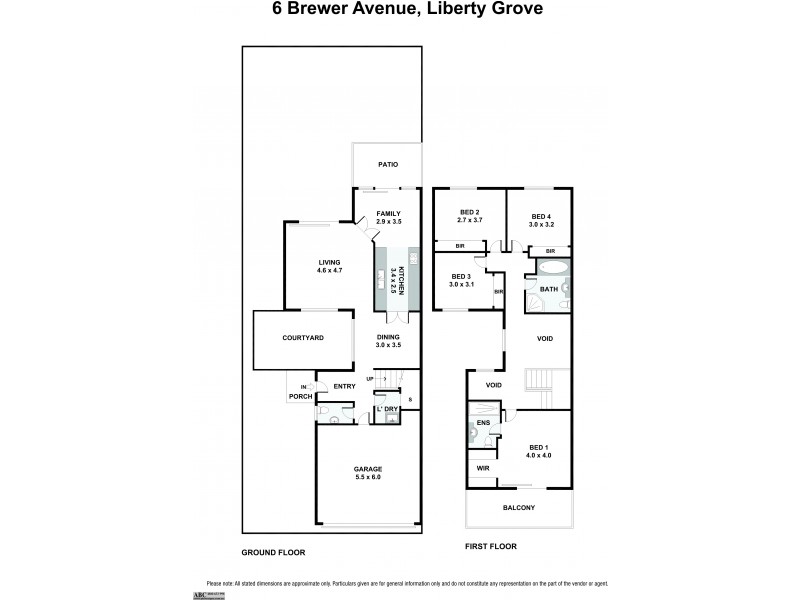 6 Brewer Avenue, Liberty Grove NSW 2138 Floorplan