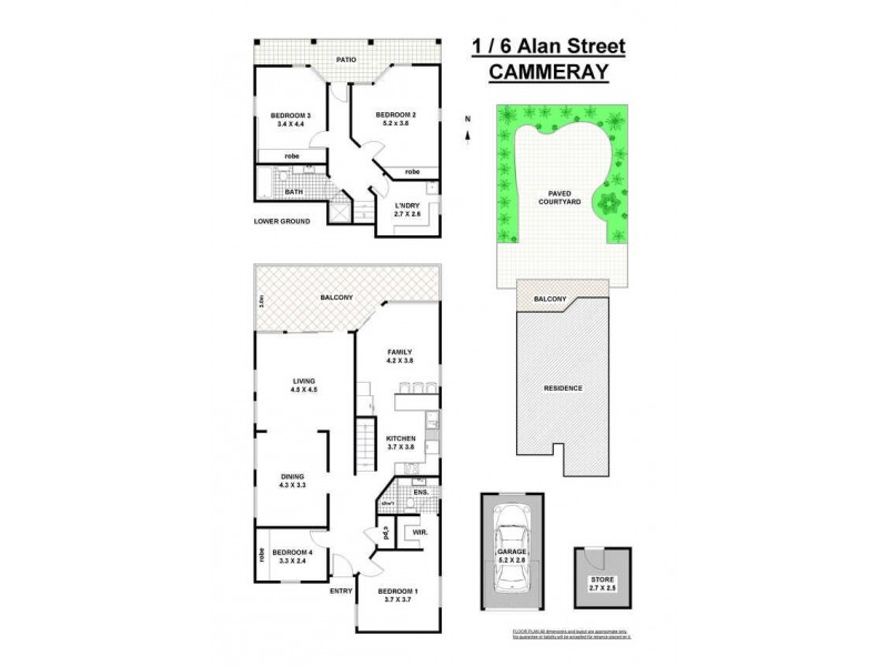 1/6 Alan Street, Cammeray NSW 2062 Floorplan