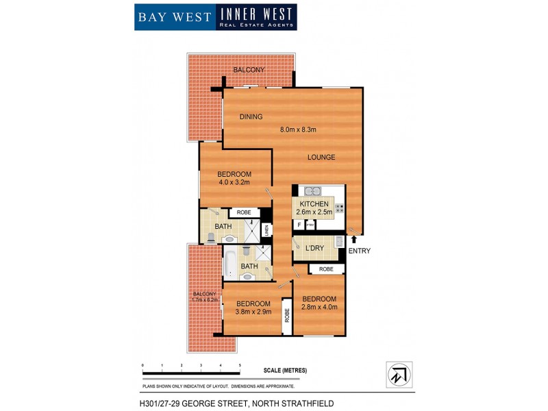 H301/27 – 29 George Street, North Strathfield NSW 2137 Floorplan