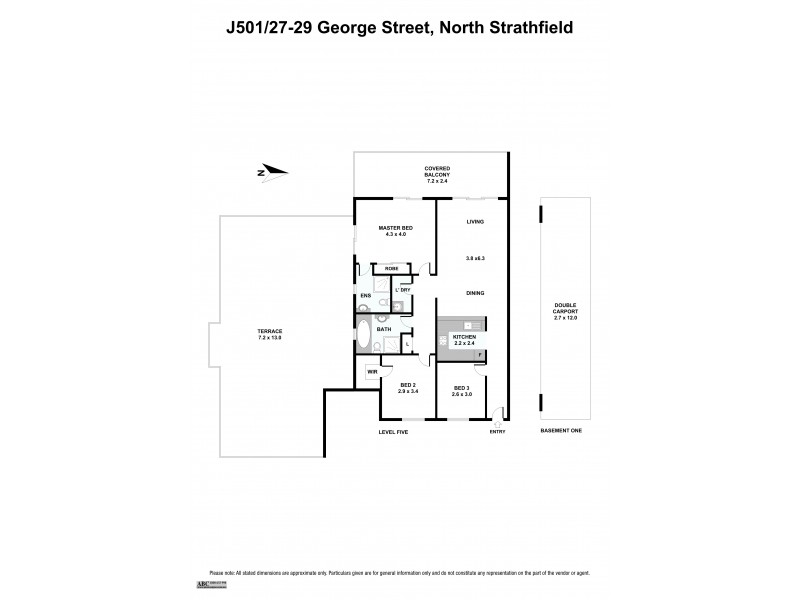 J501/27-29 George Street, North Strathfield NSW 2137 Floorplan