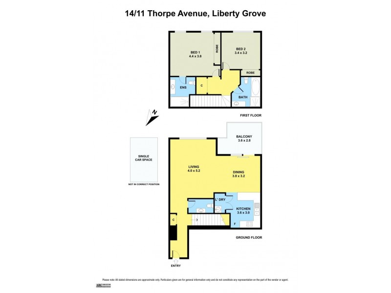 14/11 Thorpe Avenue, Liberty Grove NSW 2138 Floorplan
