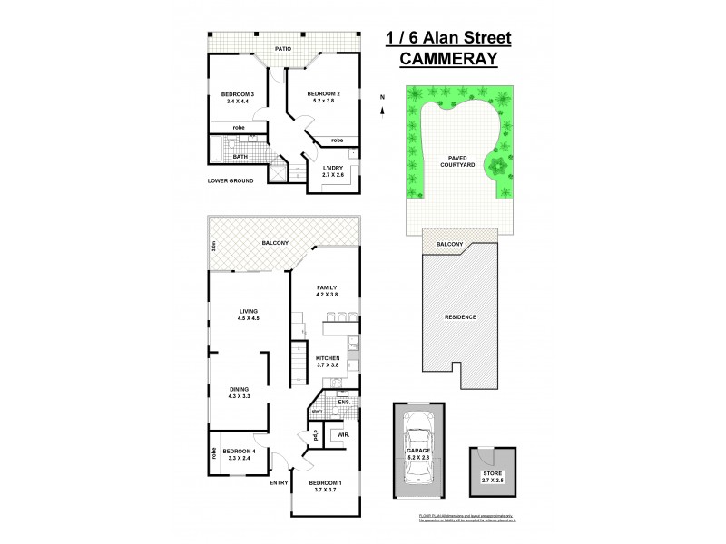 1/6 Alan Street, Cammeray NSW 2062 Floorplan