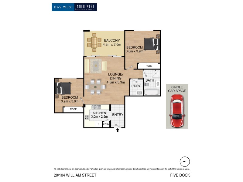 20/104 William Street, Five Dock NSW 2046 Floorplan