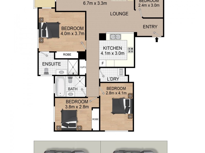 J101/27-29 George Street, North Strathfield NSW 2137 Floorplan
