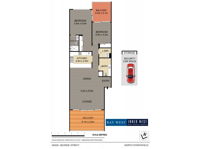 18/23A George Street, North Strathfield NSW 2137 Floorplan