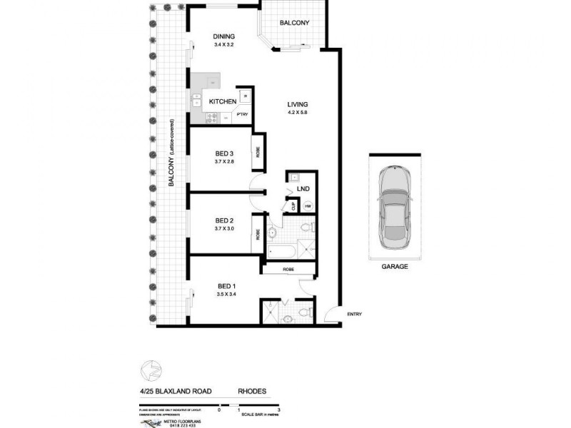 4/25 Blaxland Road, Rhodes NSW 2138 Floorplan