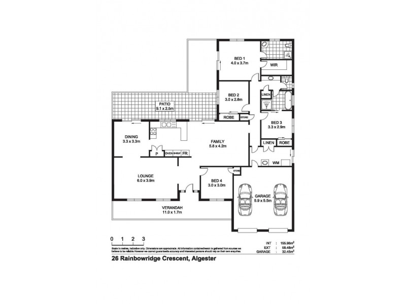 26 Rainbowridge Crescent, Algester QLD 4115 Floorplan
