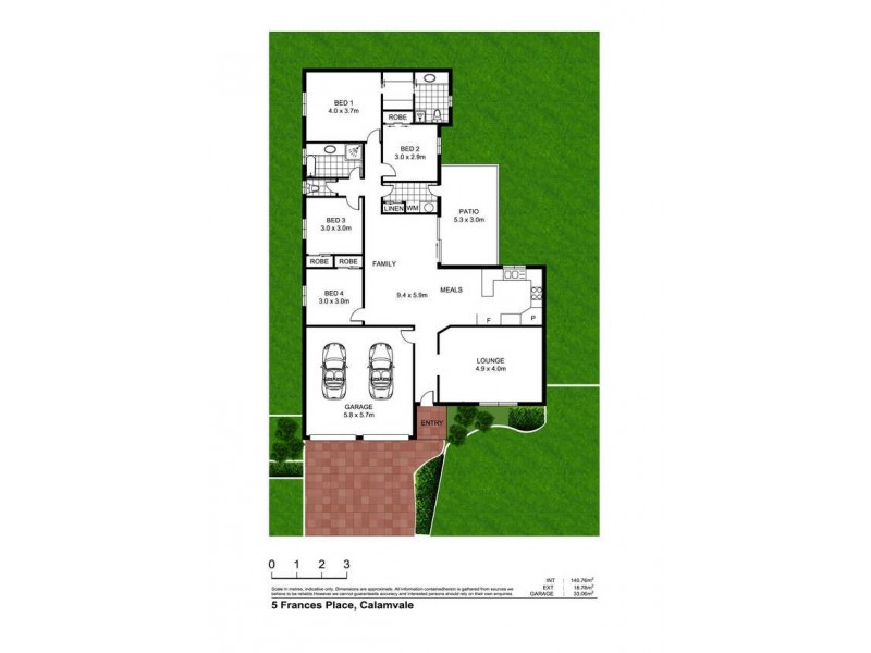 5 Frances Place, Calamvale QLD 4116 Floorplan