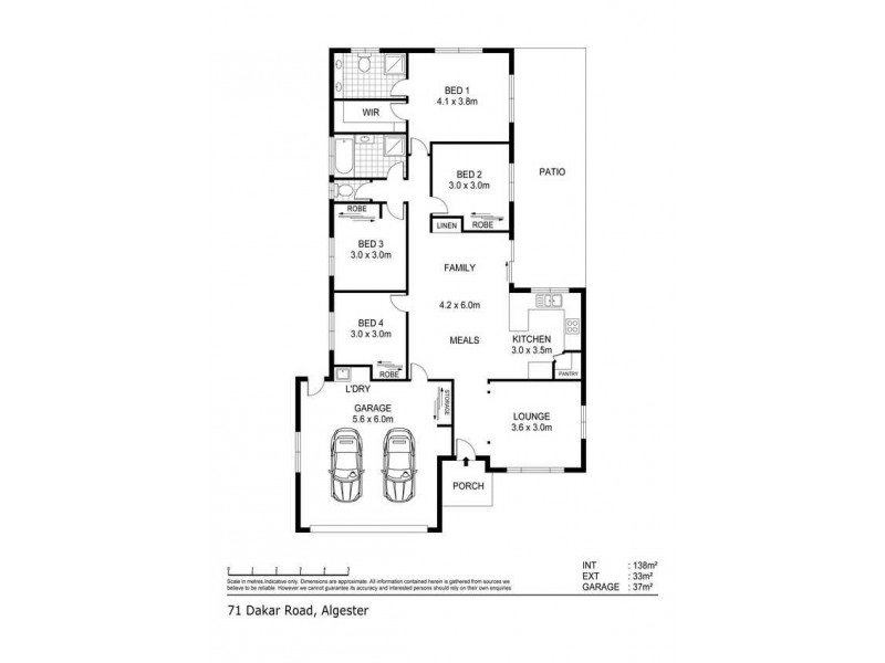 71 Dakar Road, Algester QLD 4115 Floorplan