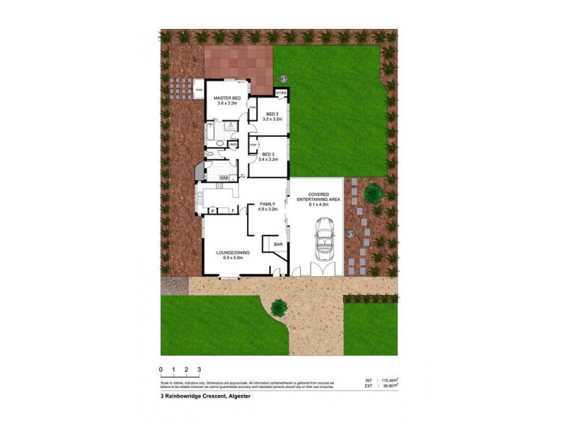 3 Rainbowridge Crescent, Algester QLD 4115 Floorplan