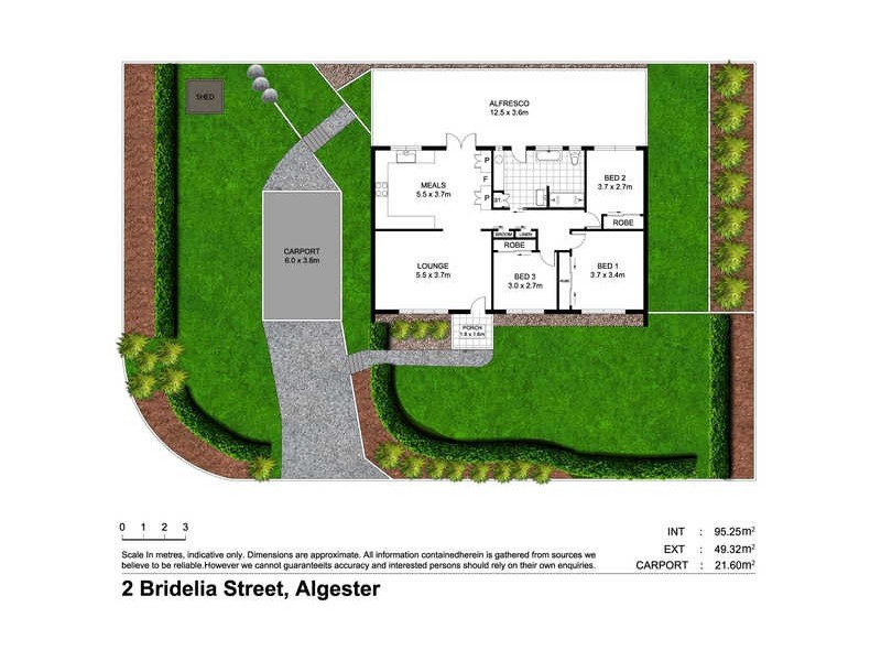 2 Bridelia Street, Algester QLD 4115 Floorplan