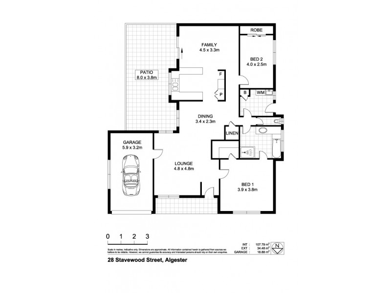 28 Stavewood Street, Algester QLD 4115 Floorplan