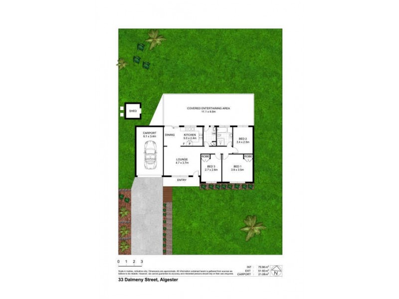 33 Dalmeny Street, Algester QLD 4115 Floorplan