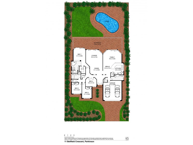 11 Bellfield Crescent, Parkinson QLD 4115 Floorplan