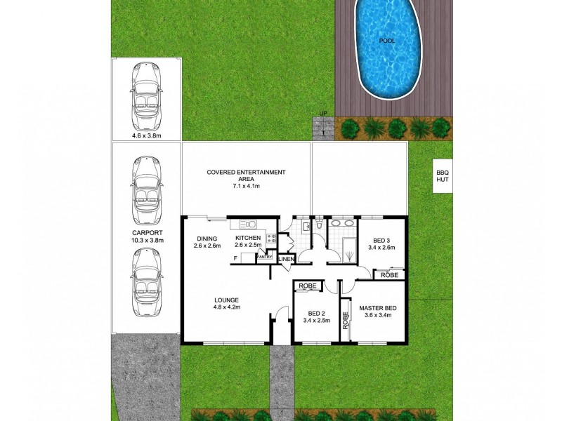 64 Owenia Street, Algester QLD 4115 Floorplan