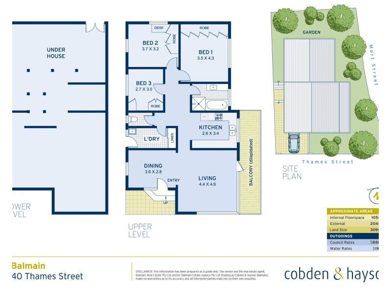 40 Thames Street, Balmain NSW 2041 Floorplan