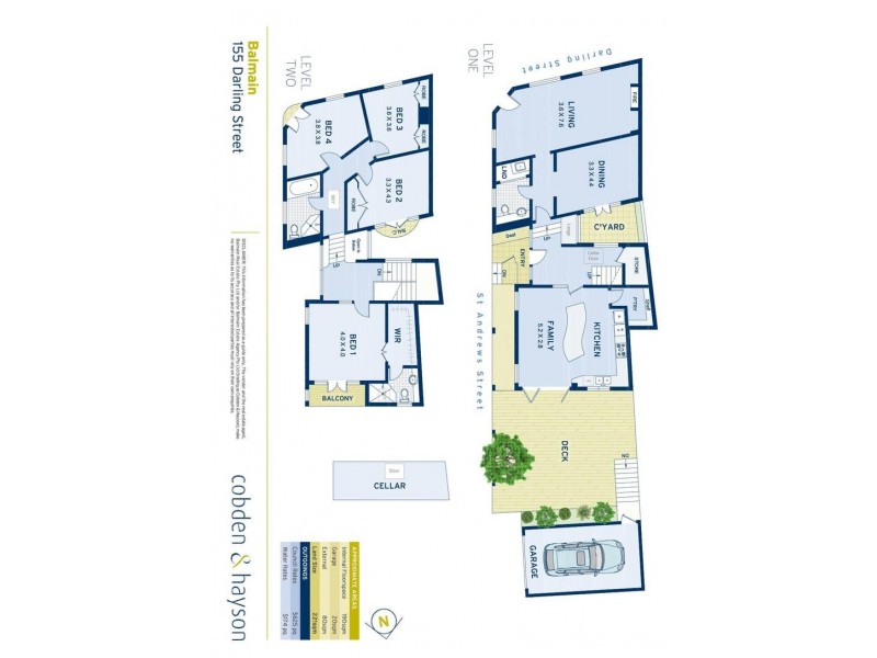 155 Darling Street, Balmain NSW 2041 Floorplan