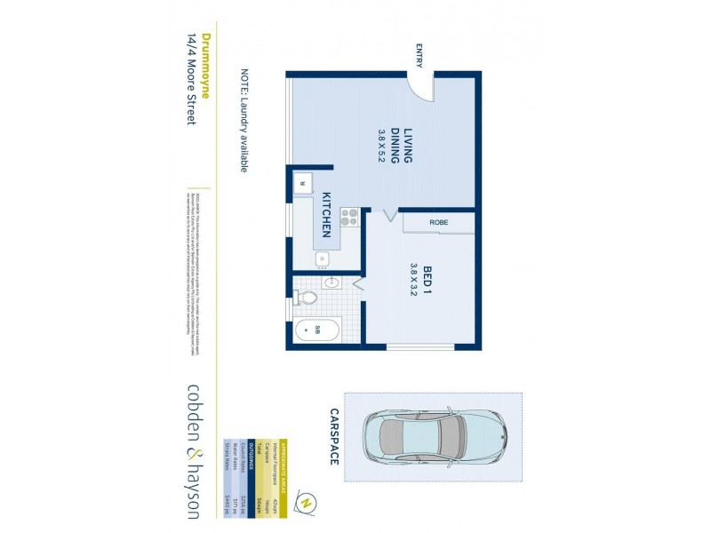 14/4 Moore Street, Drummoyne NSW 2047 Floorplan