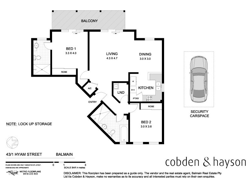 40/1 Hyam Street, Balmain NSW 2041 Floorplan