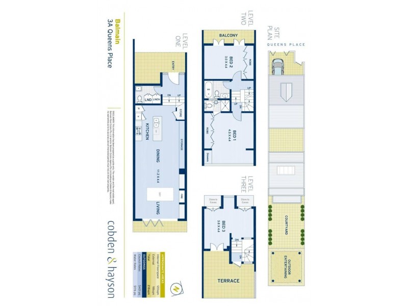 3a Queens Place, Balmain NSW 2041 Floorplan