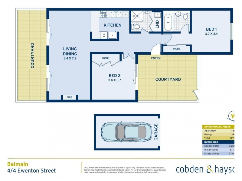 4/4 Ewenton Street, Balmain NSW 2041 Floorplan