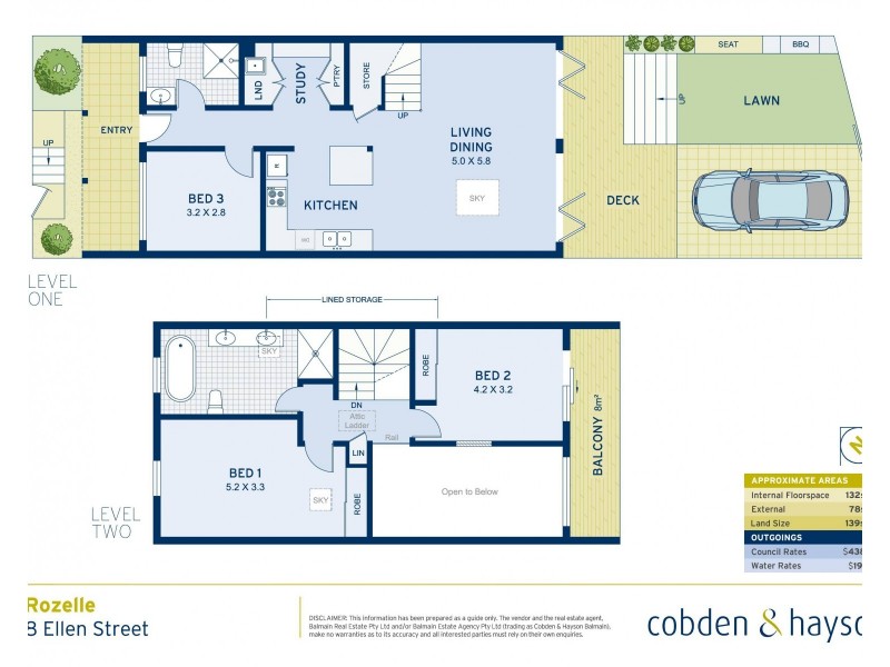 8 Ellen Street, Rozelle NSW 2039 Floorplan
