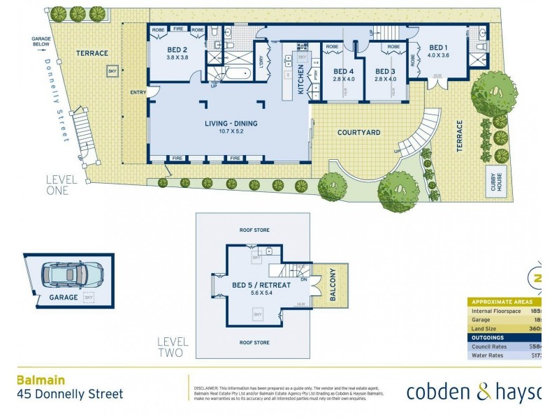 45 Donnelly Street, Balmain NSW 2041 Floorplan