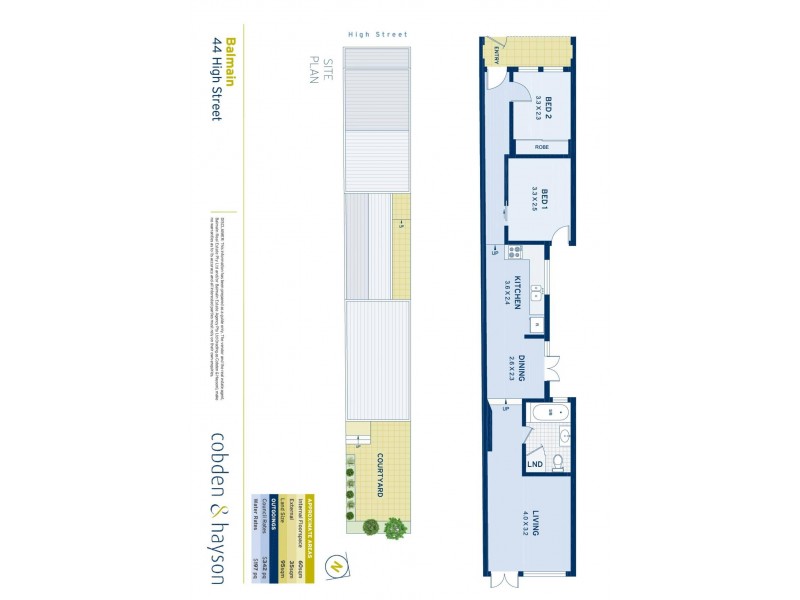 44 High Street, Balmain NSW 2041 Floorplan