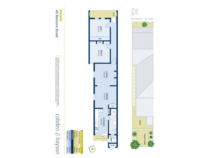 45  Belmore Street, Rozelle NSW 2039 Floorplan