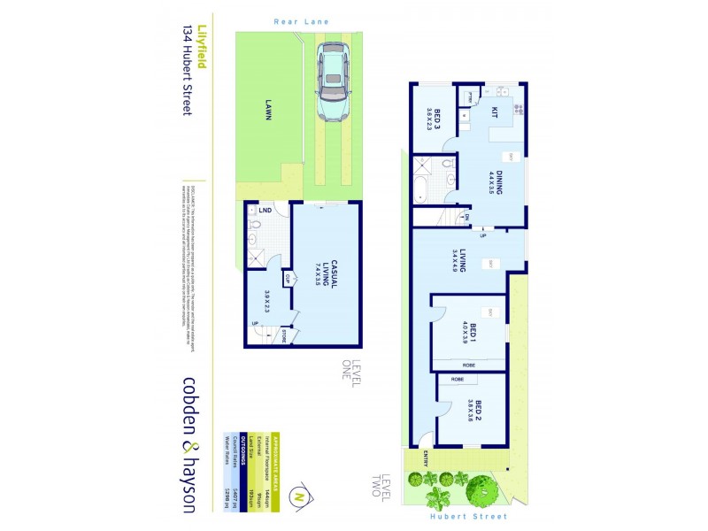 134 Hubert Street, Lilyfield NSW 2040 Floorplan