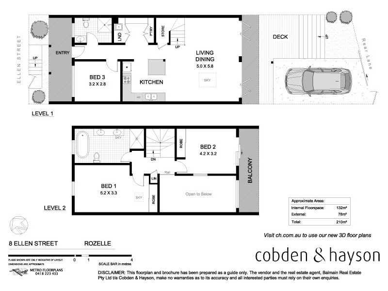 8 Ellen Street, Rozelle NSW 2039 Floorplan