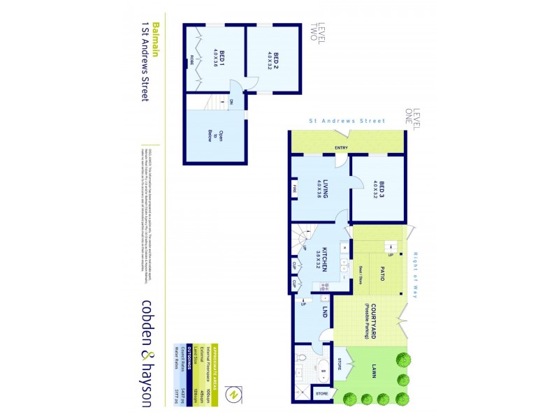 1 St Andrews Street, Balmain NSW 2041 Floorplan