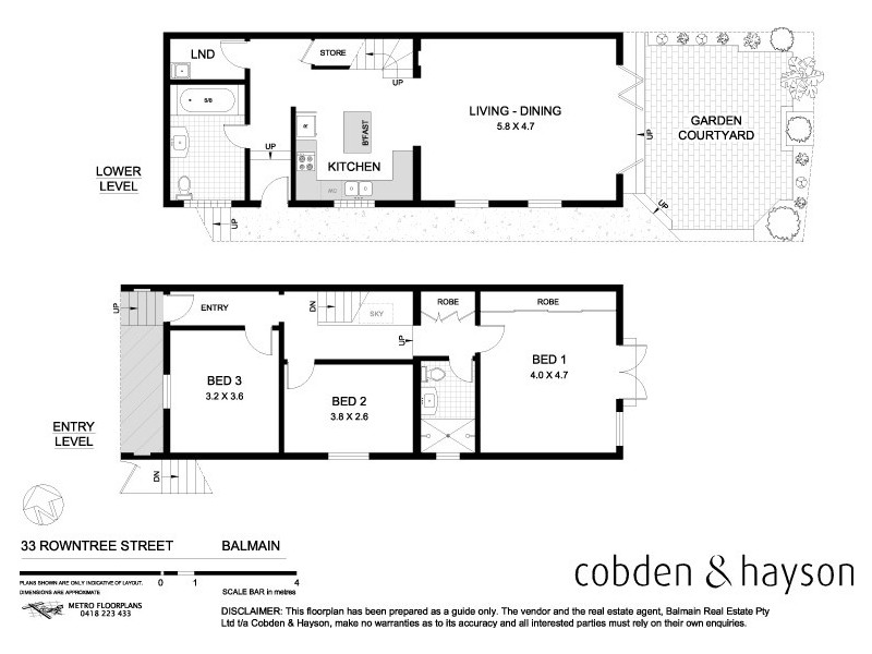 33 Rowntree Street, Balmain NSW 2041 Floorplan
