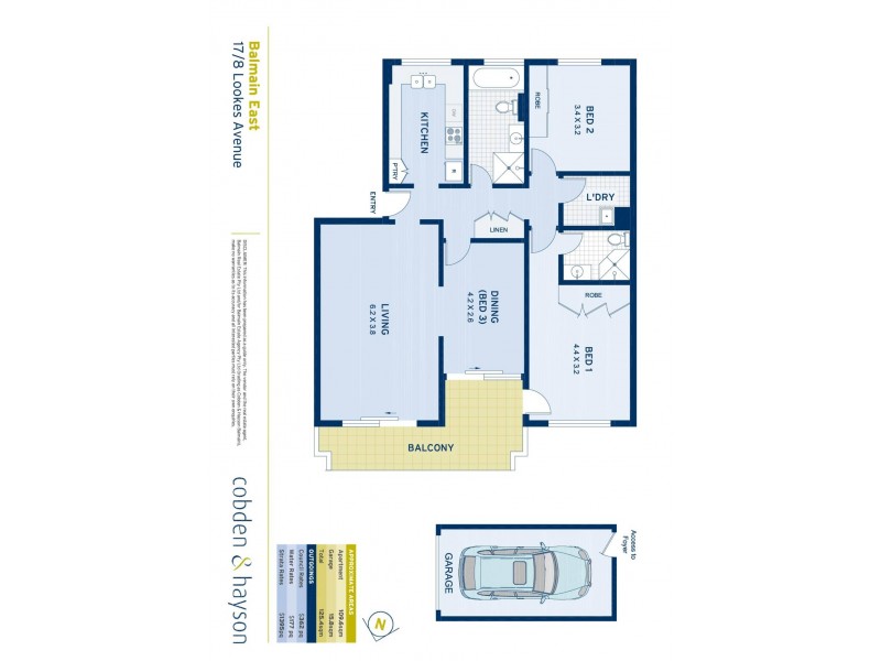 17/8 Lookes Avenue, Balmain East NSW 2041 Floorplan