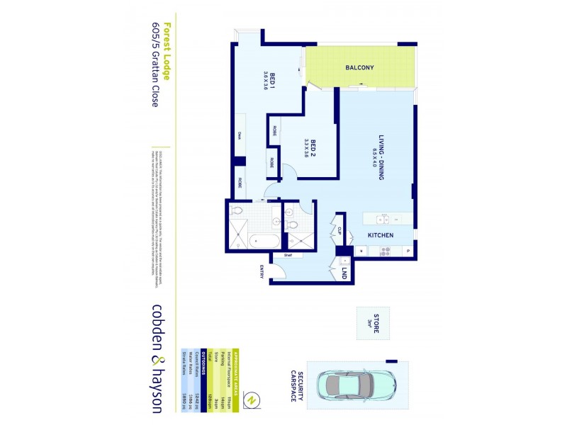 605/5 Grattan Close, Forest Lodge NSW 2037 Floorplan
