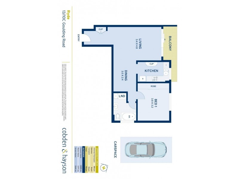 13/10C Goulding Road, Ryde NSW 2112 Floorplan