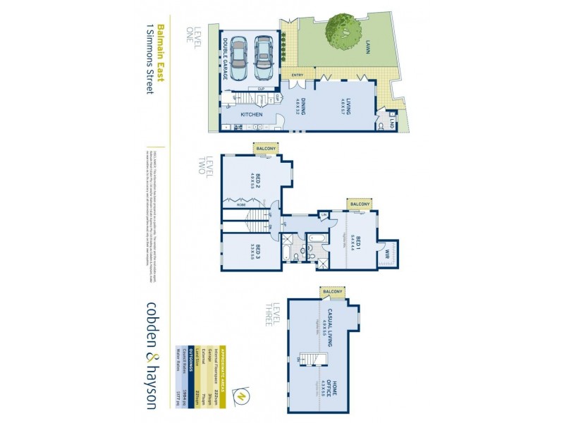 1 Simmons Street, Balmain East NSW 2041 Floorplan