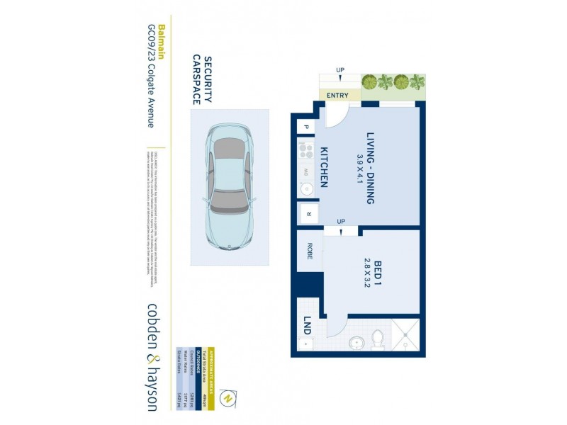 CG09/23 Colgate Avenue, Balmain NSW 2041 Floorplan