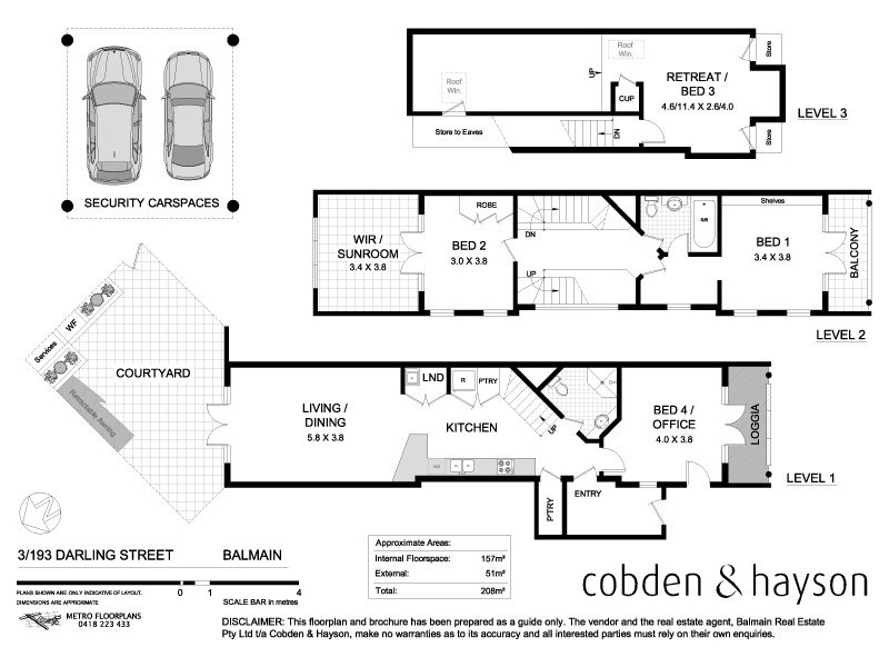 3/193 Darling Street, Balmain NSW 2041 Floorplan