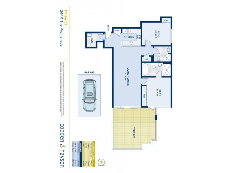 344/1 The Promenade, Chiswick NSW 2046 Floorplan