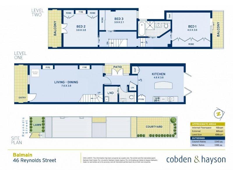 46 Reynolds Street, Balmain NSW 2041 Floorplan
