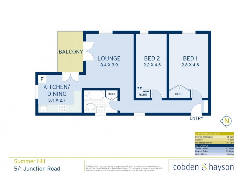 5/1 Junction Road, Summer Hill NSW 2130 Floorplan