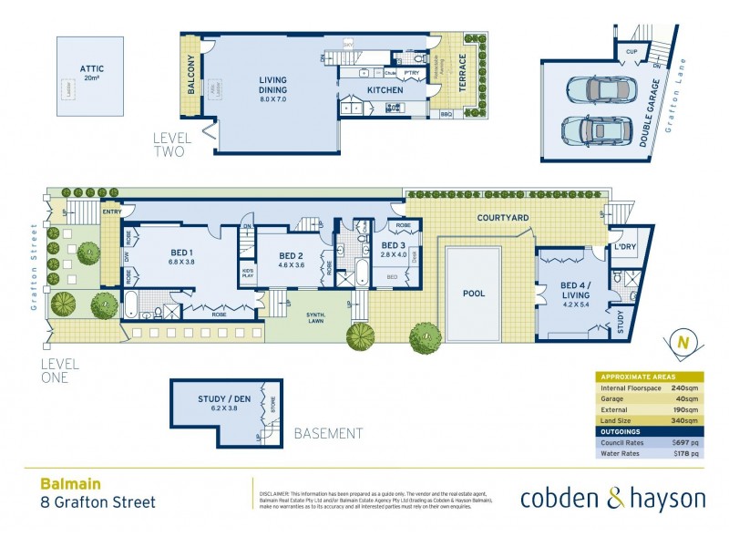 8 Grafton Street, Balmain NSW 2041 Floorplan