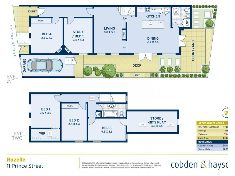 11 Prince Street, Rozelle NSW 2039 Floorplan