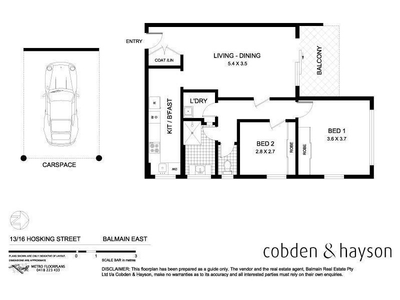 13/16 Hosking Street, Balmain East NSW 2041 Floorplan