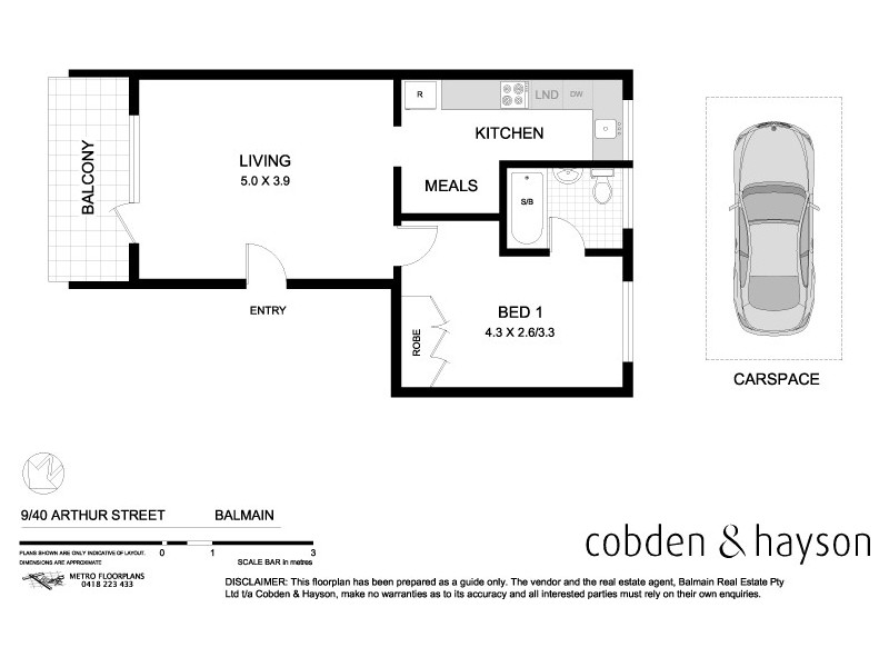 9/40 Arthur Street, Balmain NSW 2041 Floorplan