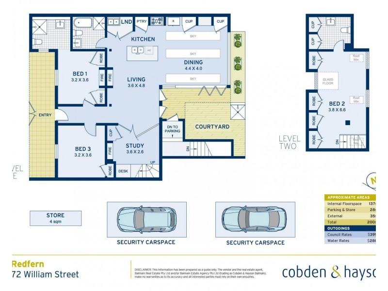 72 William Street, Redfern NSW 2016 Floorplan